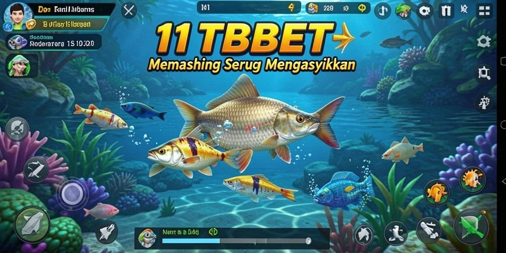 Tampilan gameplay seru saat menangkap ikan di 11TBET.