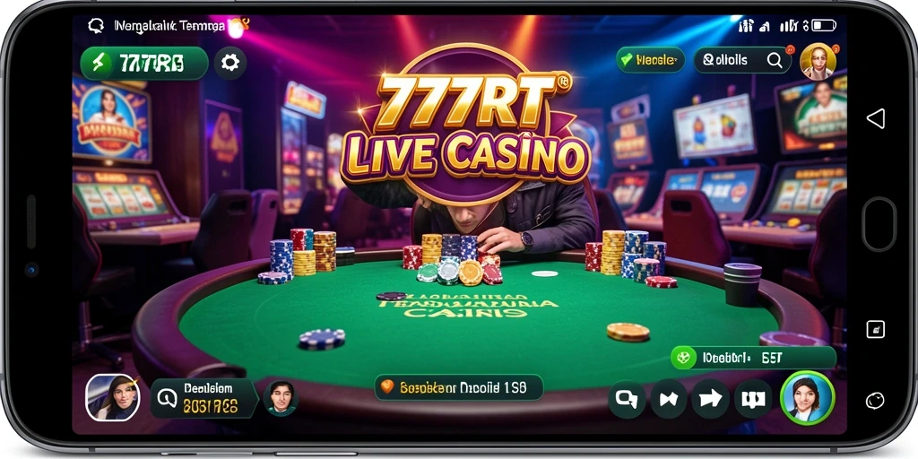 Gameplay Live Casino yang seru dengan dealer profesional di 777RT.