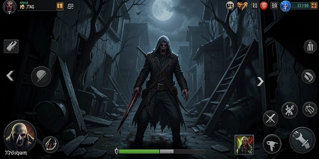 Gameplay seram dengan efek suara yang menegangkan.