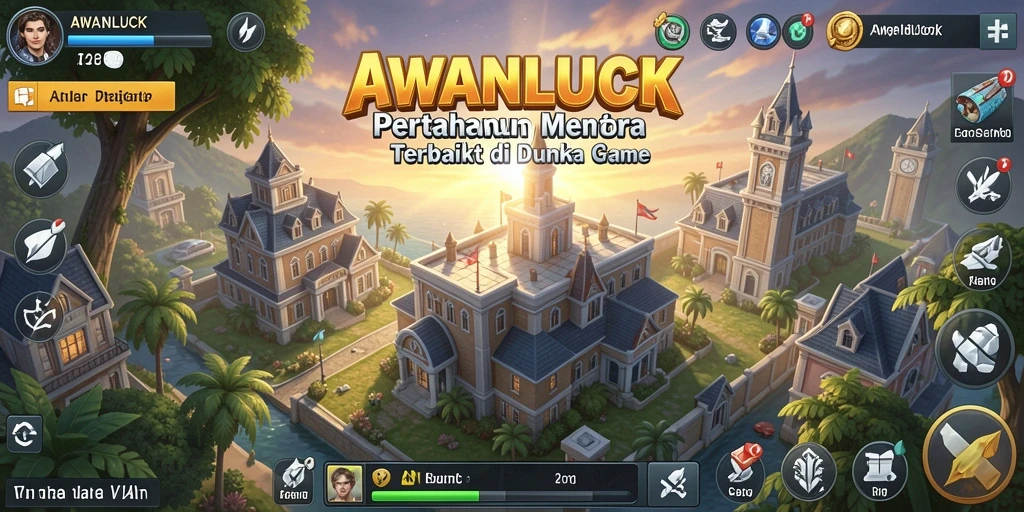 Screenshot gameplay dari AWANLUCK yang menunjukkan aksi Tower Defense yang mendebarkan.