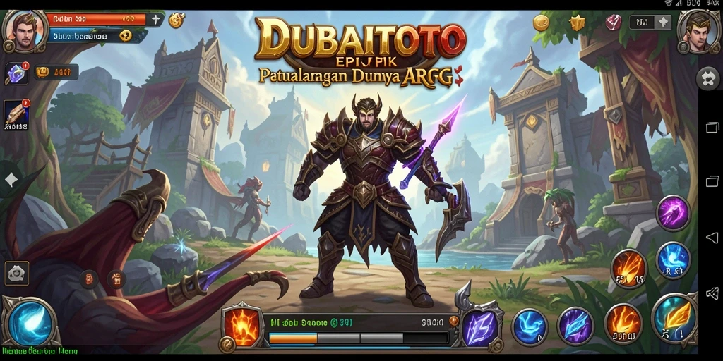Tangkapan layar DUBAITOTO menampilkan aksi pertarungan yang seru di dunia ARPG.