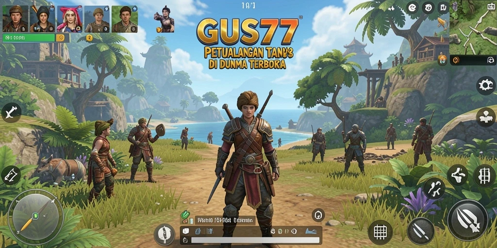 Tampilan gameplay GUS77 yang menghadirkan dunia terbuka yang menakjubkan.