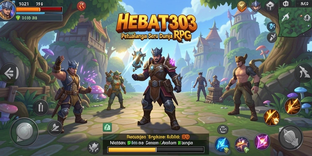 Tampilan gameplay HEBAT303 yang memukau dalam petualangan RPG.