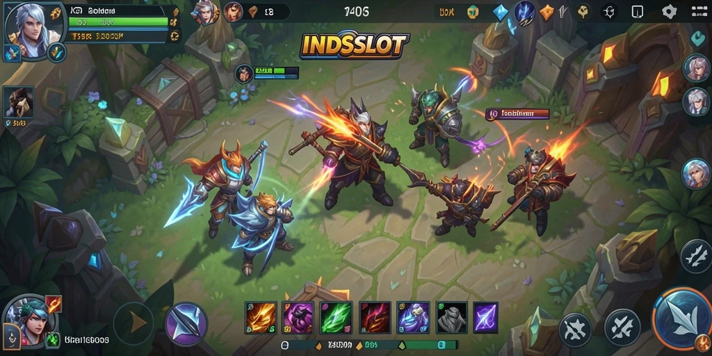 Screenshot gameplay INDSLOT yang memukau dan dinamis.