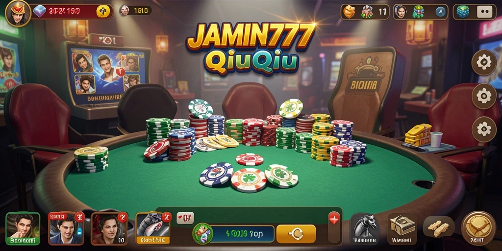 Tampilan gameplay QiuQiu yang menarik dan interaktif di JAMIN777.