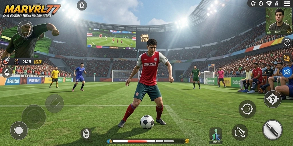 Tampilan gameplay seru dari MARVRL77 yang penuh aksi.