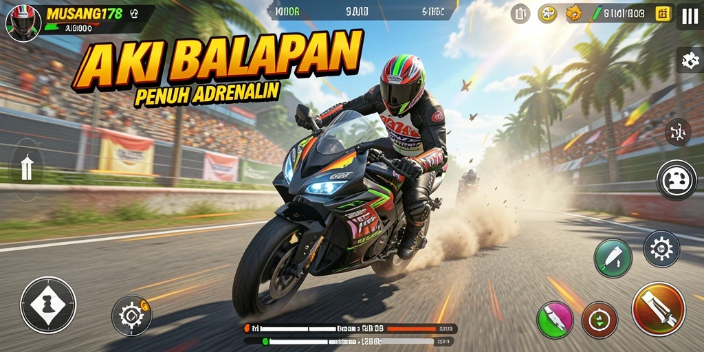 Tampilan mendebarkan saat balapan di MUSANG178.