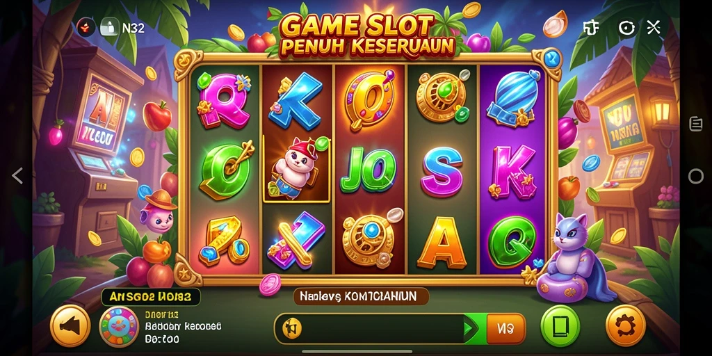 Tampilan gameplay N32 dengan efek visual menarik dari slot.