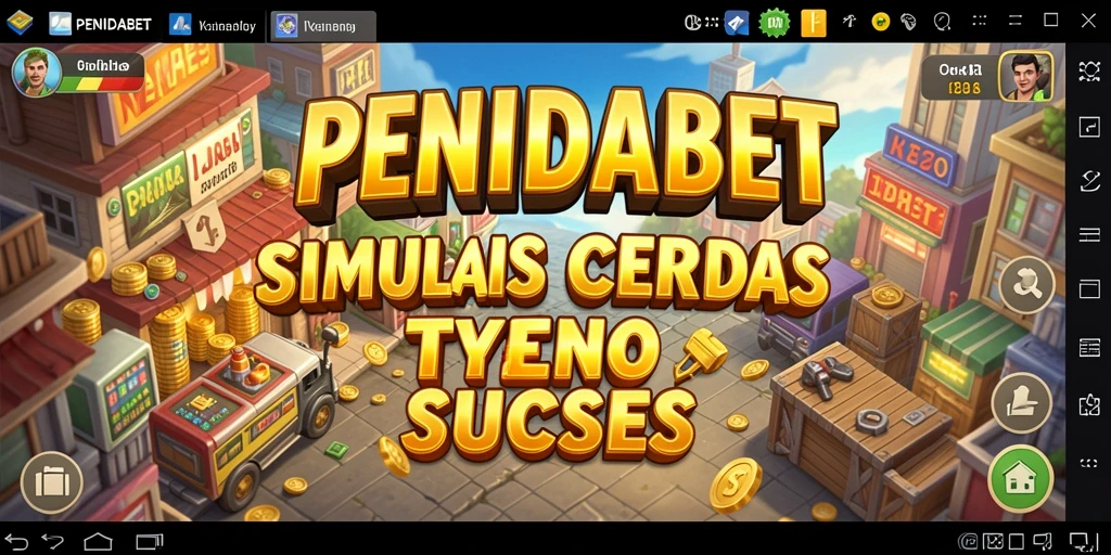 Screenshot utama menunjukkan pemain mengelola bisnis dengan strategi cerdas.