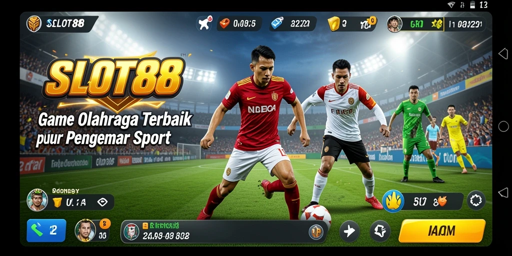 Tampilan gameplay seru dalam SLOT88 yang menghadirkan berbagai olahraga.
