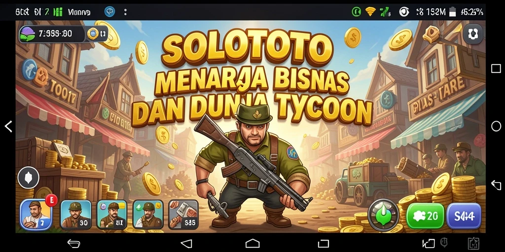 Screenshot gameplay SOLOTOTO menampilkan pengalaman Tycoon yang seru.