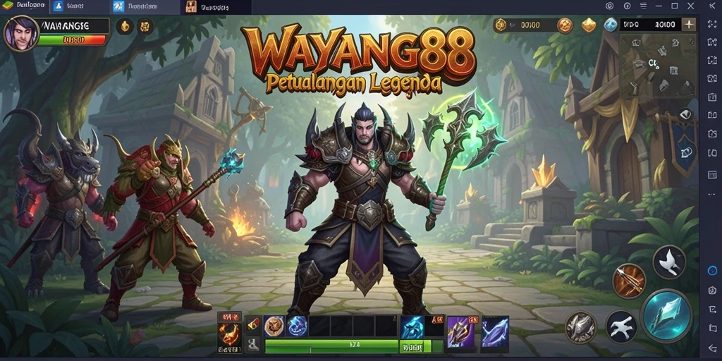 Gameplay seru dalam WAYANG88 dengan karakter yang beragam.