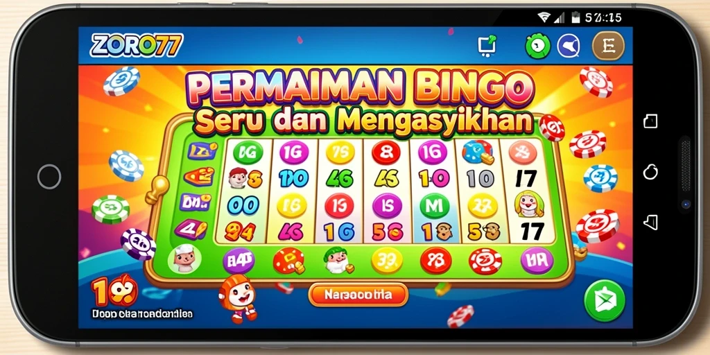 Tampilan gameplay Bingo yang seru di ZORO77.
